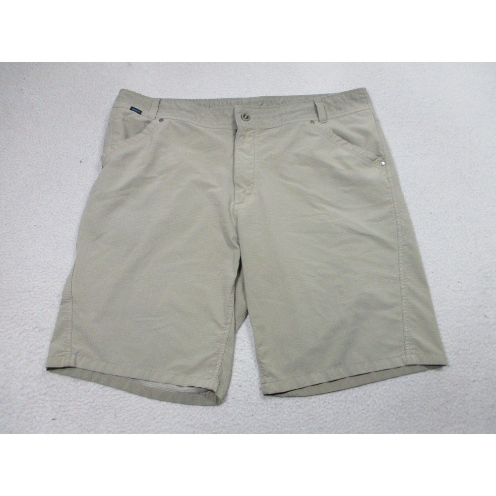 Kuhl Shorts Mens 40 Beige Ripstop Chino Hiking Outdoor Casual Pockets 11 Inseam